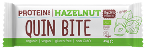 Protein Bar Hazelnut Bio W/Gluten 45gr- Quin Bite - Crisdietética