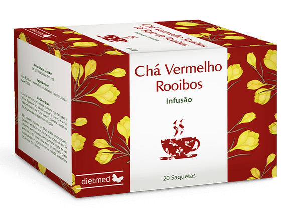 Chá Vermelho Rooibos 20 Saquetas - Dietmed - Crisdietética