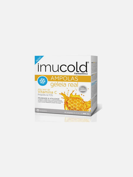 Imucold Geleia Real 20 Ampolas - Farmodietica - Crisdietética