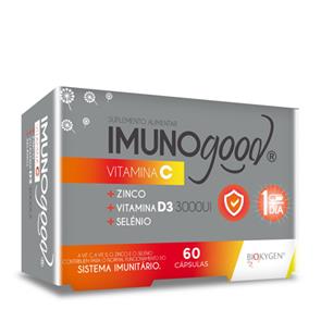 ImunoGood Vitamina C + Zinc + Vitamina D3 + Selenio 60 Cápsulas - Biokygen - Crisdietética