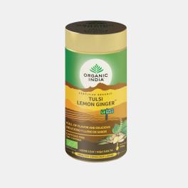 Tulsi Lemon Ginger Can 100g - Organic India - Crisdietética