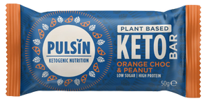 Keto Riegel Orange Choc & Peanut 50g - Pulsin - Crisdietética