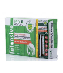 Pro-Keda Forte Vitamin Toner 12*15ml + 1 Shampoing 100ml - Real Natura - Crisdietética