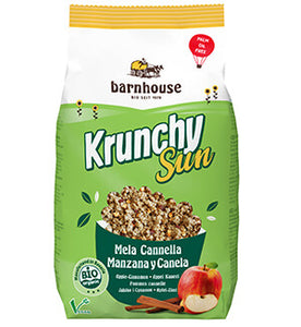 Krunchy Sun Apple and Cinnamon Bio 375g - Barnhouse - Crisdietética