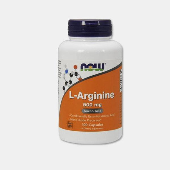 L-Arginine 500mg 100 Cápsulas - Now - Crisdietética