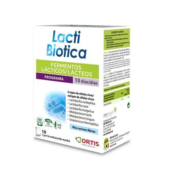 Lactibiotica Original 10 Saquetas - Ortis - Crisdietética