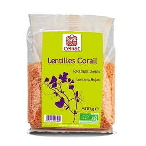 Lentilles de corail 500g - Celnat - Crisdietética