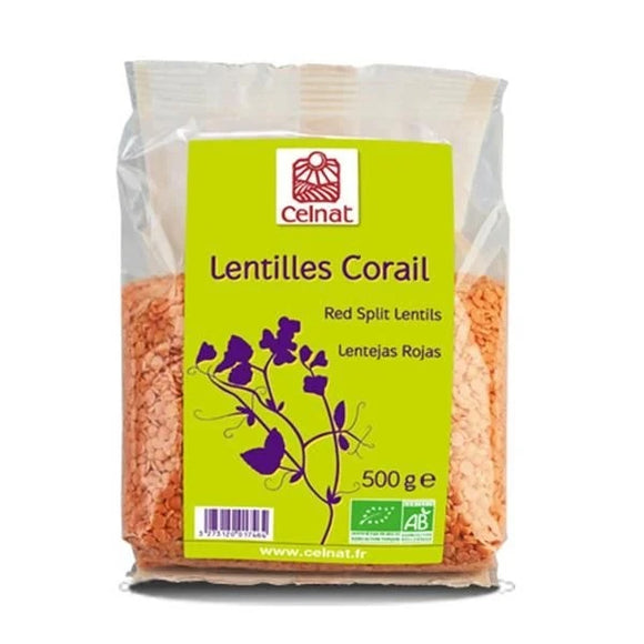 Lentilhas Coral 500g - Celnat - Crisdietética