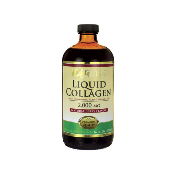 Liquid Collagen With Hyaluronic Acid e Vitamin D3 2000mg - Lifetime - Crisdietética