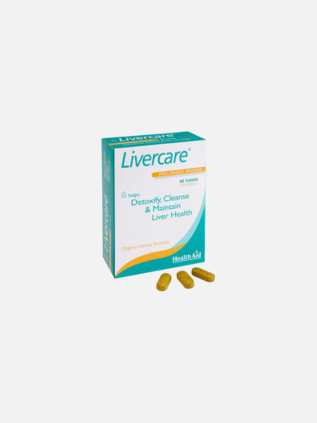 Livercare 60 comprimidos - Health Aid - Crisdietética