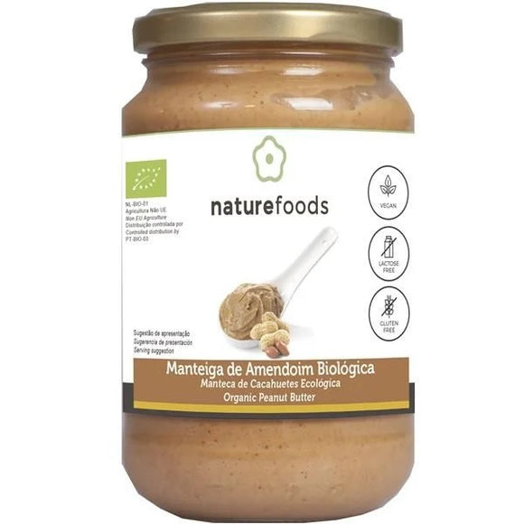 Manteiga de Amendoim Biológicos  350g - Naturefoods - Crisdietética