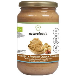 Manteiga de Amendoim Crocante Biológico 350g - Naturefoods - Crisdietética