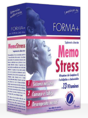 Memo Stress 10 Ampolas - Forma + - Crisdietética