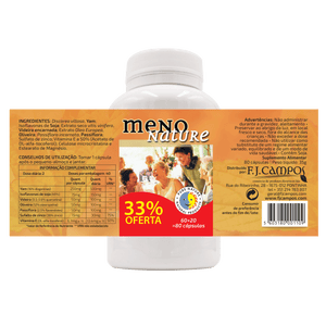 Menonature 60 + 20 Gélules - Pure Nature - Crisdietética