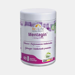 Mentagin + 银杏 60 粒胶囊 - Be-life - Crisdietética
