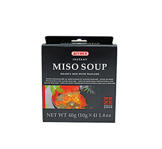 Sopa De Miso Vermelho com Algas 4x10g - Mitoku - Crisdietética