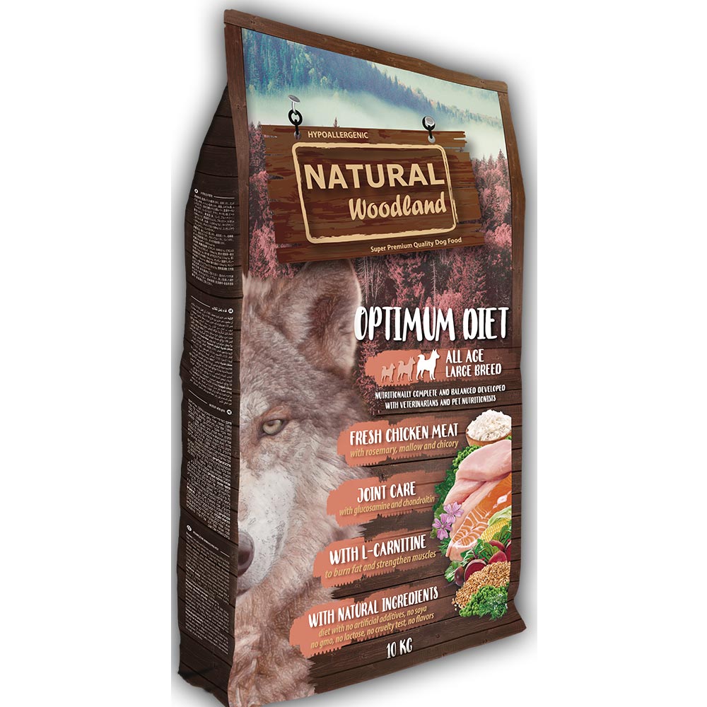 Natural WOODLAND Optimum Diet Large 10 Kg - Crisdietética