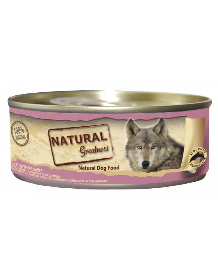 Natural Greatness Wet Diet Tuna & Prawn Fillet 156g - Chrysdietética