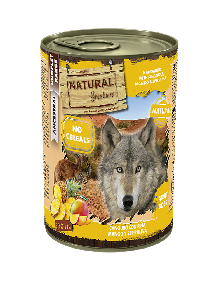 Natural Greatness Wet Feed Kangaroo & Pineapple 400g - Chrysdietetic