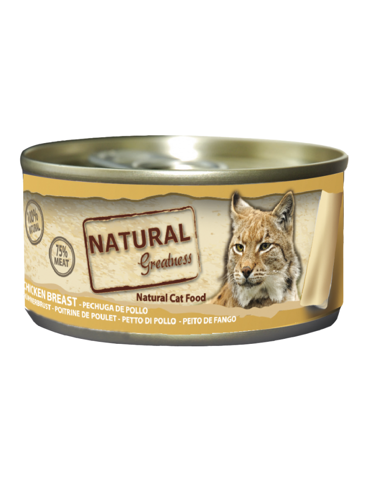 Natural Greatness Wet Food Chat Poitrine de Poulet 70g - Chrysdietetic