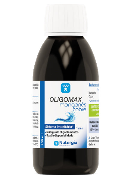 Oligomax Manganês-Cobre 150ml - Nutergia - Crisdietética