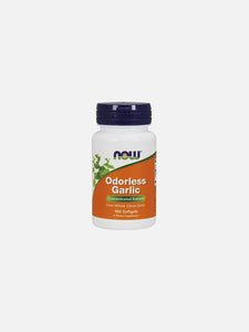 NOW Odorless Garlic 100 Capsules - Crisdietética