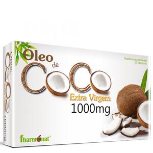 Extra Virgin Coconut Oil 1000mg 30 Capsules - Fharmonat - Chrysdietética