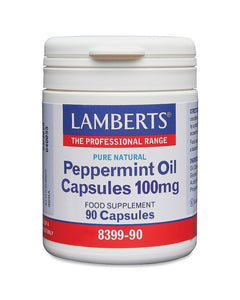 Peppermint Oil 100mg 90 Capsules - Lamberts - Crisdietética