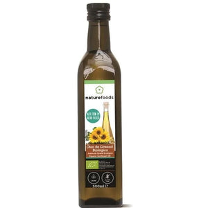 Biologisches Ölsäure-Sonnenblumenöl 500ml - Naturefoods - Crisdietética
