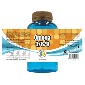 Omega 3/6/9 90 Capsules - Pure Nature - Crisdietética