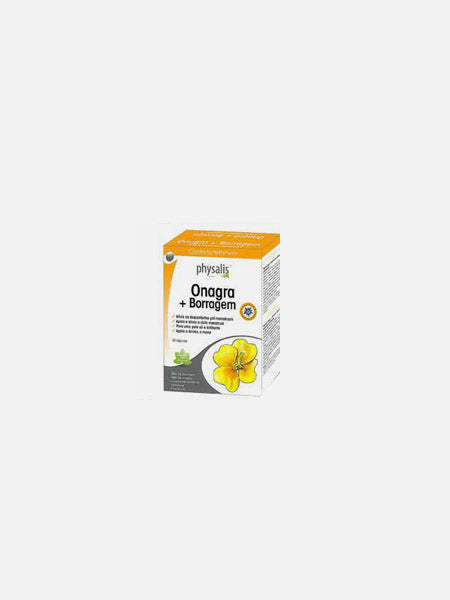 Onagra + Borragem 60 Cápsulas - Physalis - Crisdietética