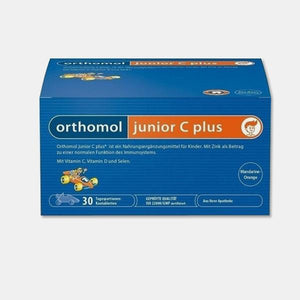 Junior C Plus 30 咀嚼片橘子 - Orthomol - Crisdietética