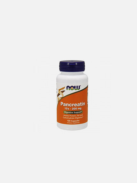 Pancreatin 2000mg 100 cápsulas - Now - Crisdietética