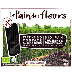 Flowers Bread Black Rice Without Gluten BIO 150g - Le Pain Des Fleurs - Crisdietética