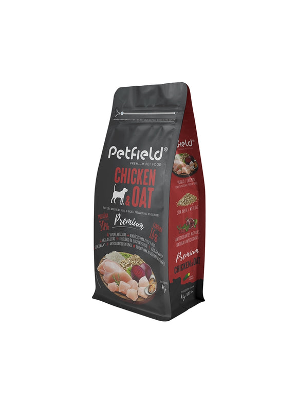 Petfield Premium Chicken e Oat 4kg - Crisdietética