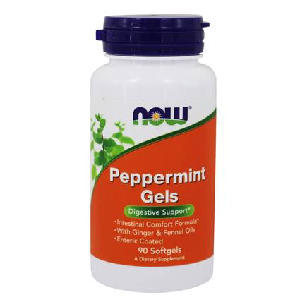 NOW Peppermint Gels 90 cápsulas - Crisdietética