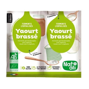 Zubereitetes Bio-Pulver für Joghurt 12g - Nat - Ali - Crisdietética