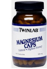 Magnesium Caps 400mg 100 Cápsulas - Twinlab - Crisdietética