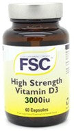 Vitamin D3 3000IU 60 Capsules - FSC - Crisdietética