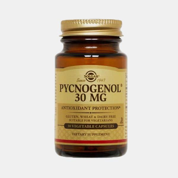 Pycnogenol 30mg 30 Cápsulas - Solgar - Crisdietética