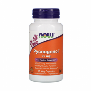 Pycnogenol 30mg 60 capsules - Now - Chrysdietética