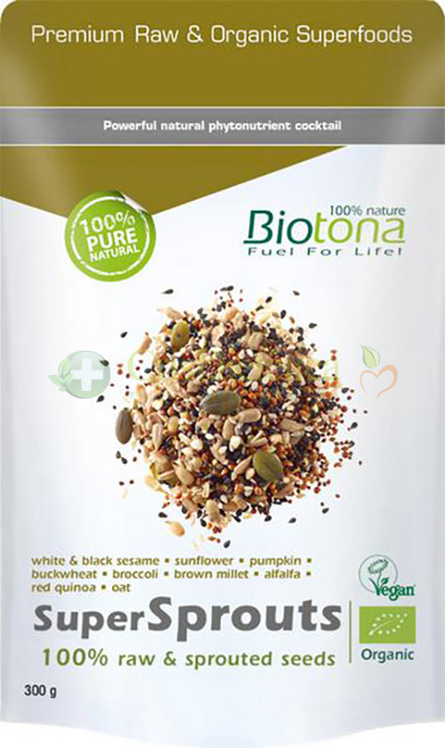 Supersprouts Raw Seeds 300g - Biotona - Crisdietética