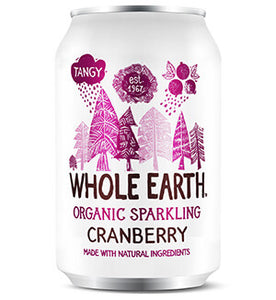 Cranberry Sugar Free Soda Bio 330ml - Whole Earth - Crisdietética
