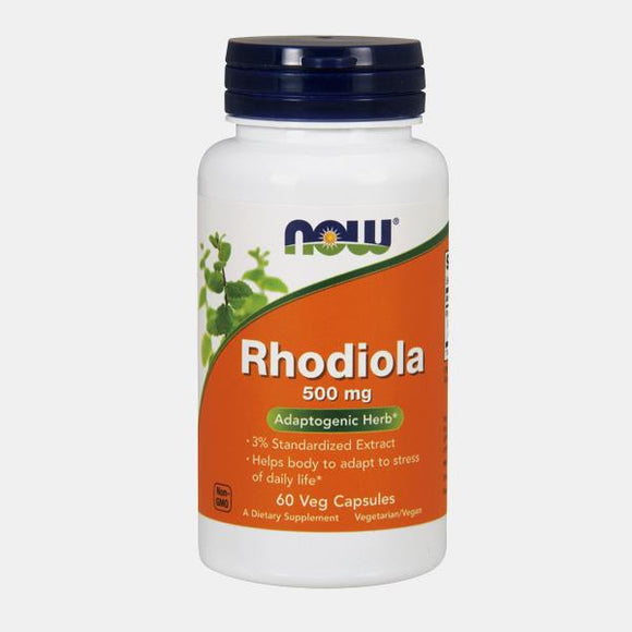 Rhodiola 500mg 60 cápsulas - Now - Crisdietética