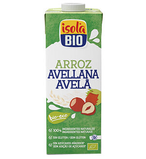 Bebida de Arroz e Avelã Bio 1L - Isola Bio - Crisdietética