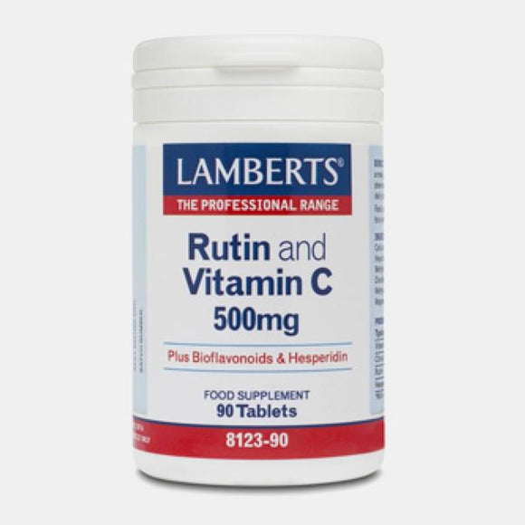 Rutin e Vitamina C 500mg 90 Comprimidos - Lamberts - Crisdietética