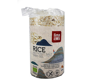 Biscotti di riso integrale a basso contenuto di sale 100g - Lima - Crisdietética
