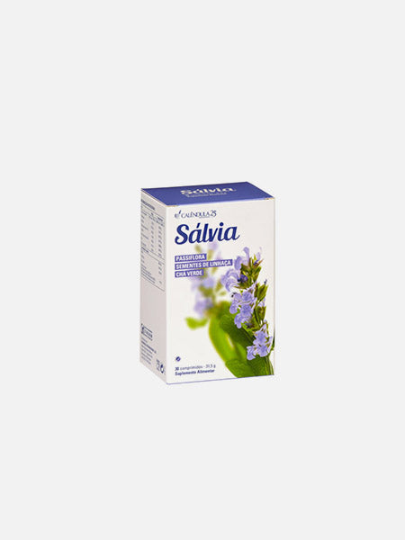 Salvia 30 comprimidos - Calêndula - Crisdietética