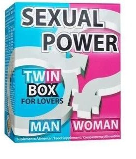 Twin Box 60 Comprimidos - Sexual Power - Crisdietética