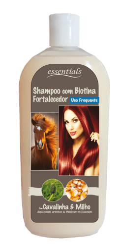 Shampoo Fortalecedor com Biotina 500ml - Essentials - Crisdietética